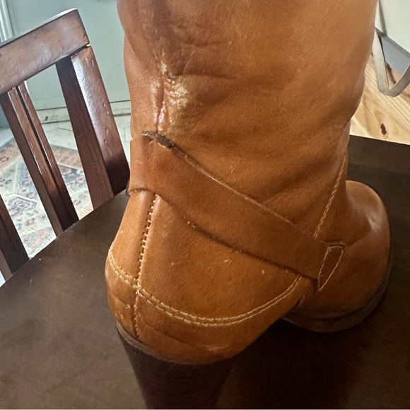 MADE IN BRAZIL-vintage leather high-heeled boots - Picture 15 of 16